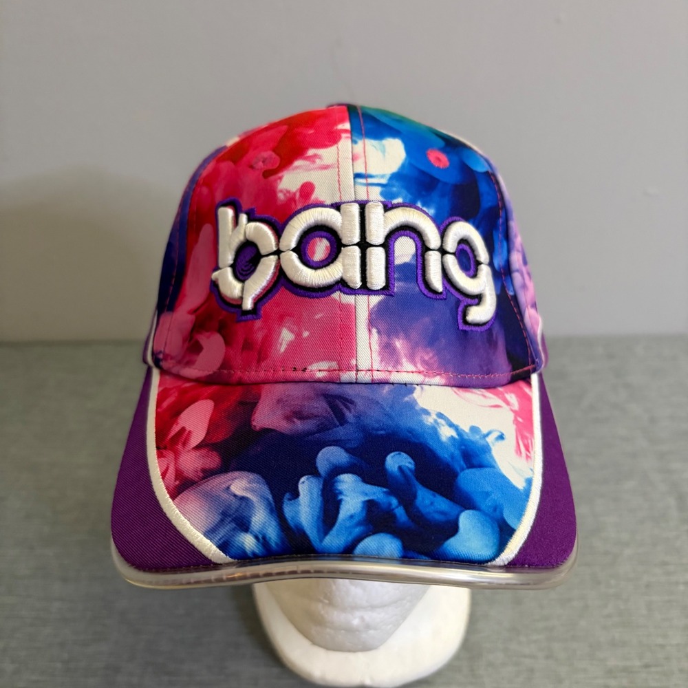 Bang Energy Hat Snapback Unisex OSFA Purple Pink Light‎ Up Brim Y2K Rave Cap